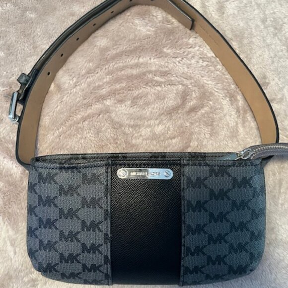 Pre-loved Michael Kors Belt Black/Grey Excellent Condition Size Small - Picture 1 of 9